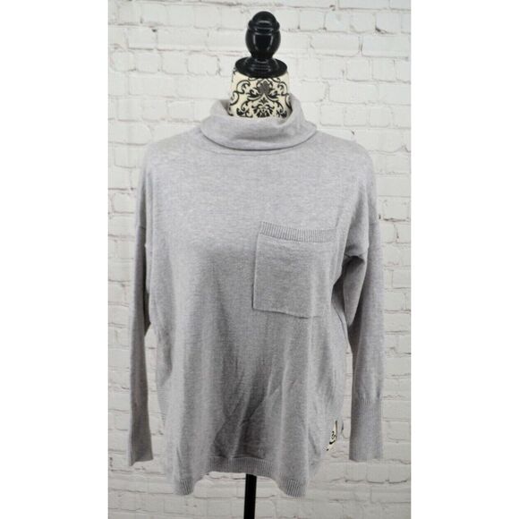 VINEYARD VINES Women's Turtleneck Wool Blend Sweater‎ SIZE XS Heather Gray - Picture 1 of 6